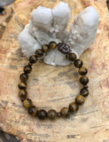 Tiger Eye & Buddha Gemstone Bracelet Natural Gemstones