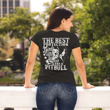 The Best Protection A Girl Can Have Is Courage And A Pitbull Women's T-Shirt - PrintMeLLC