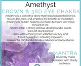 Amethyst & Rose Quartz Stretch Bracelet Natural Crystals