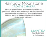 Rainbow Blue Moonstone & Blue Flash Labradorite Stretch Bracelet