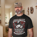 I Served My Country For My Children's Future Proud Veteran Grandpa Military T-Shirt - PrintMeLLC