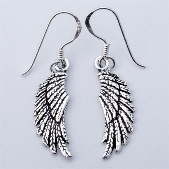 925 Sterling Silver Angel Wing Earrings For Women